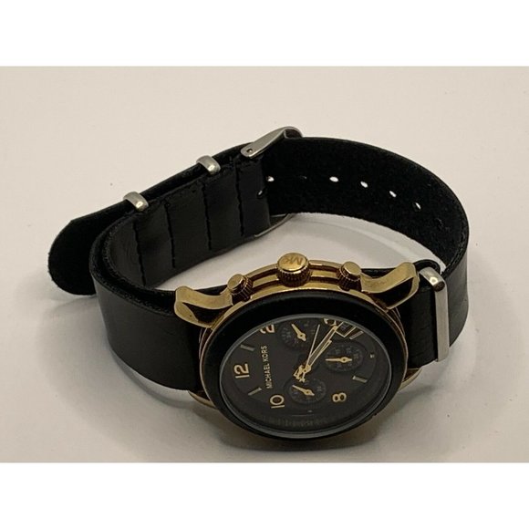 Michael Kors MK5191 Women\'s Black Leather Analog B main image 11